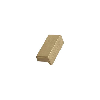Brushed Brass "Elan" Knob and Drawer Pulls.
