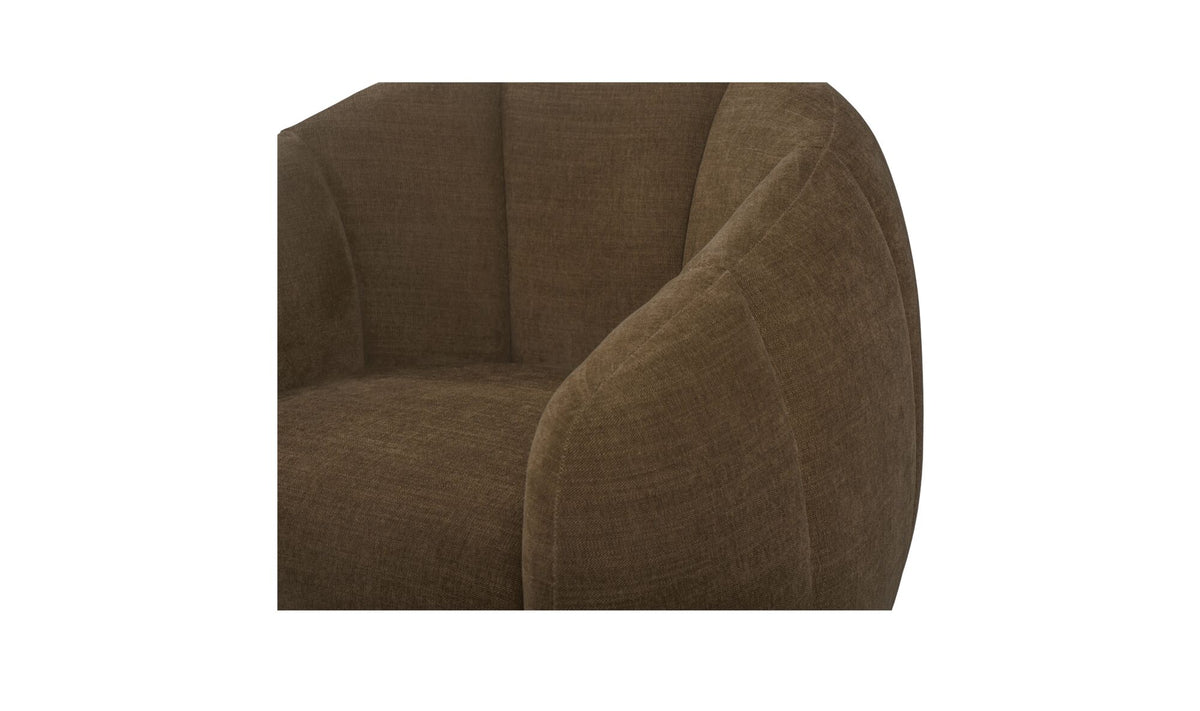 Mindy Swivel Chair Cool Brown.