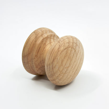 Round Oak Cabinet Knob "Pinecrest" Wood Knob