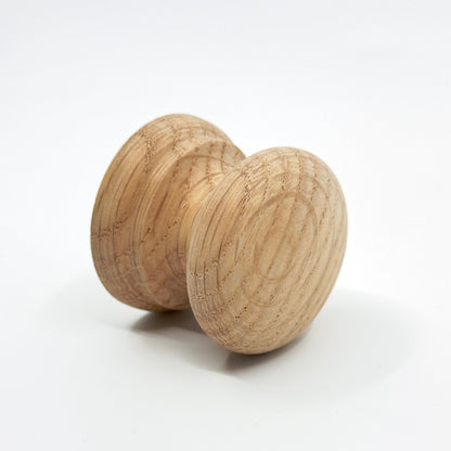 Round Oak Cabinet Knob "Pinecrest" Wood Knob.