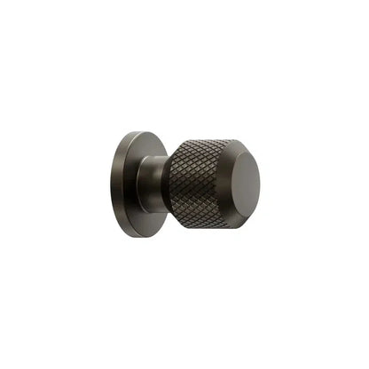 Matte Bronze "Manor" Knurled Cabinet Knobs and Drawer Pulls