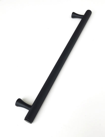 Knurled Matte Black Solid "Texture" Drawer Pulls and Knobs.