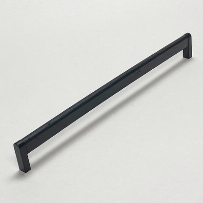 Metal and Black Wood "Crossing" Cabinet Knob and Drawer Handles