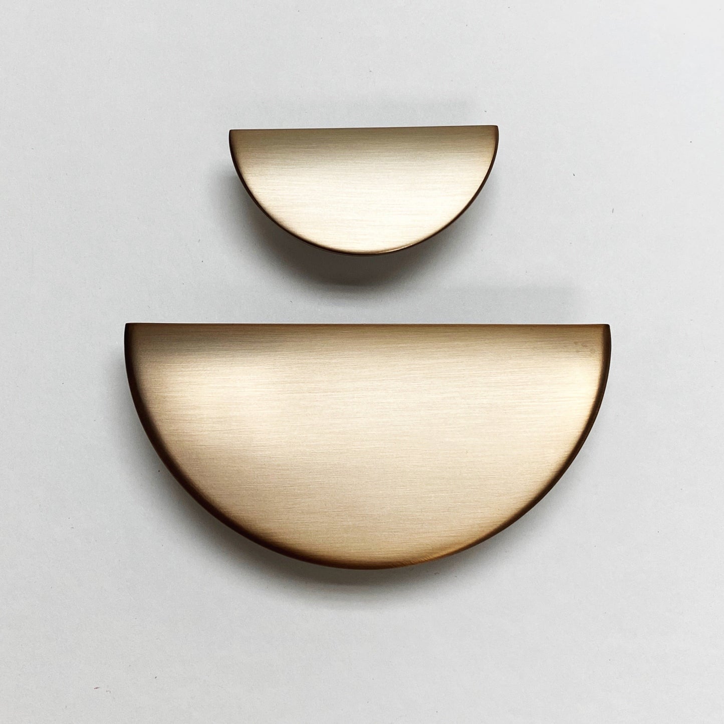 Semi-Circle "Horizon" Brushed Bronze Drawer Pulls