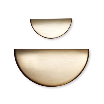 Semi-Circle "Horizon" Brushed Bronze Drawer Pulls