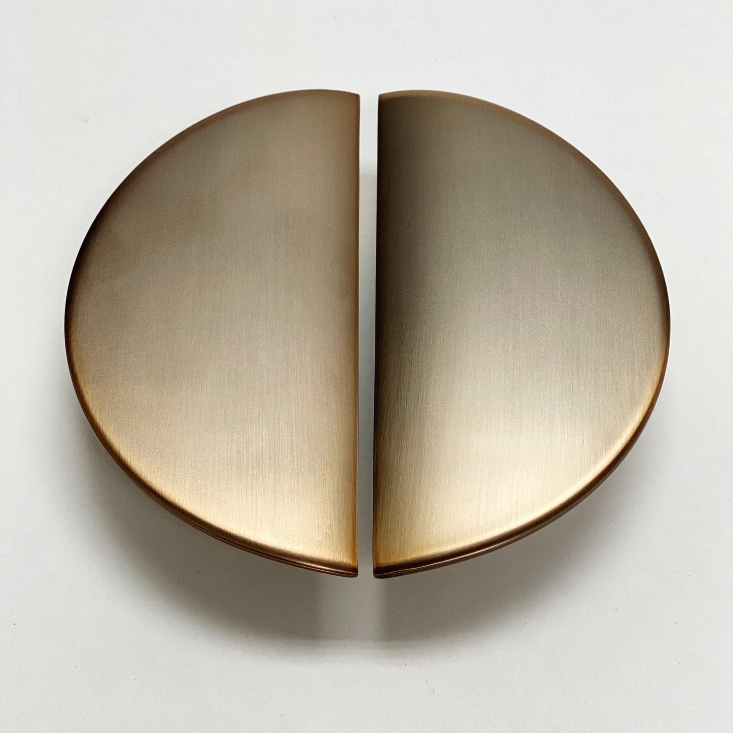 Semi-Circle "Horizon" Brushed Bronze Drawer Pulls