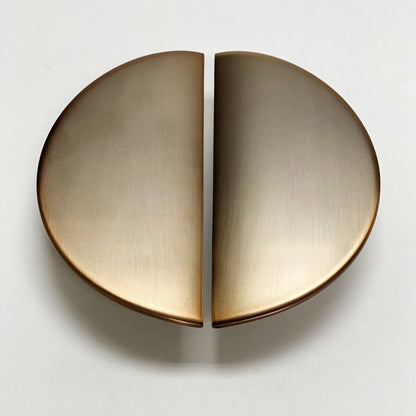 Semi-Circle "Horizon" Brushed Bronze Drawer Pulls