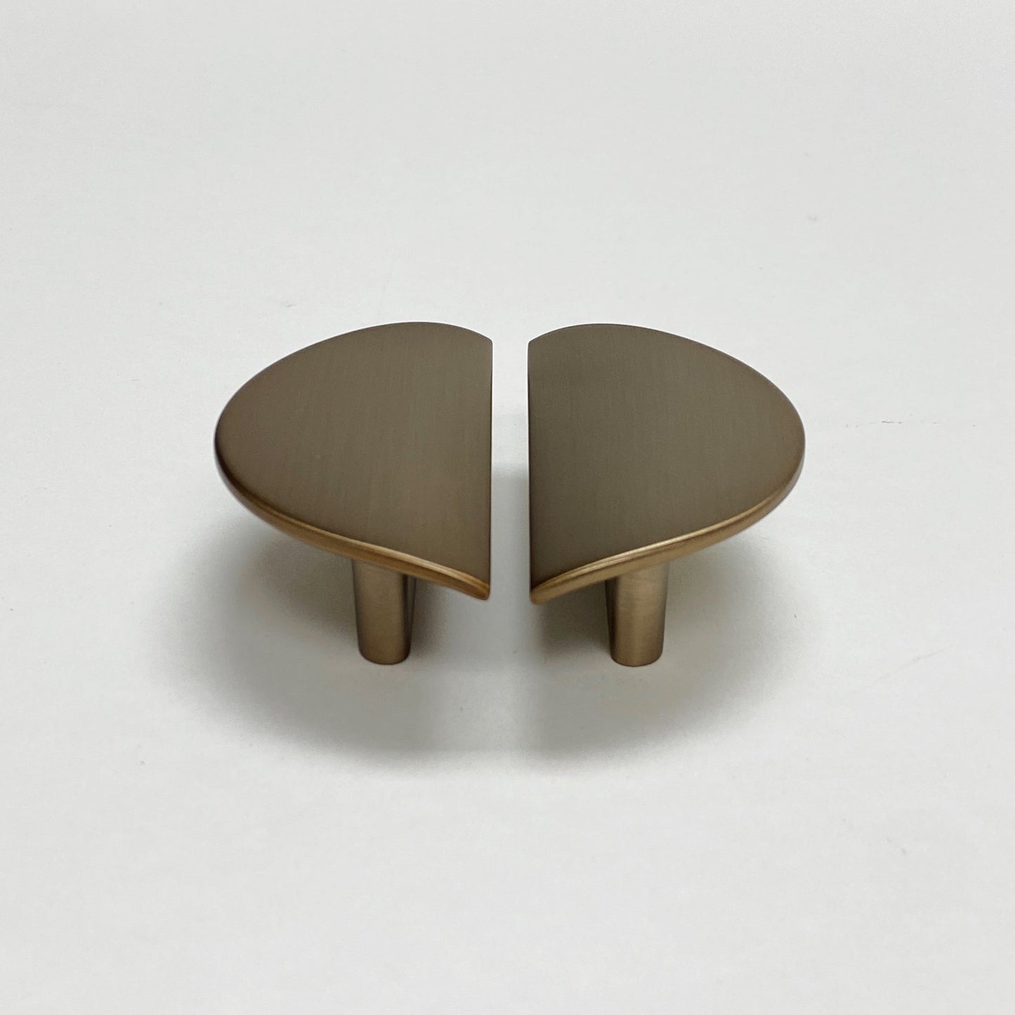 Semi-Circle "Horizon" Brushed Bronze Drawer Pulls