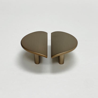 Semi-Circle "Horizon" Brushed Bronze Drawer Pulls