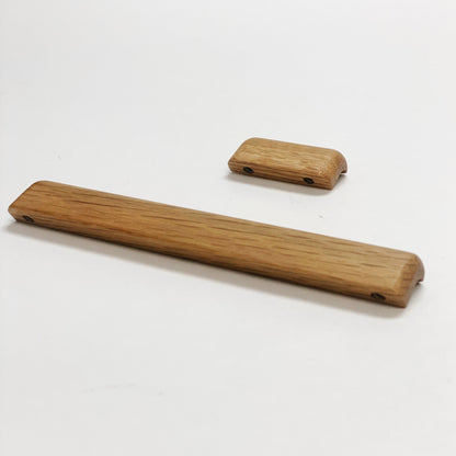 Lacquered Oak "Glove" Wood Drawer Handles