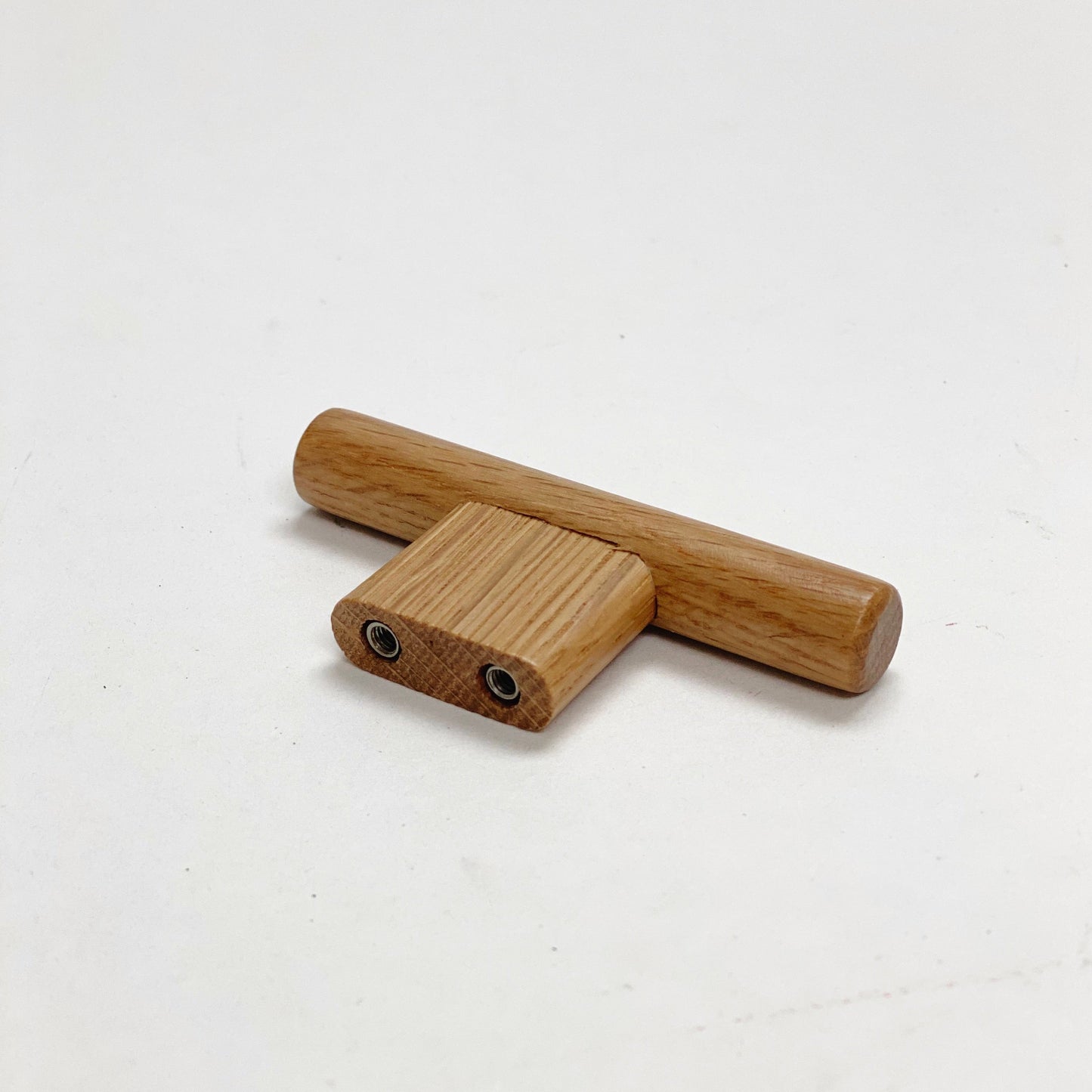 Lacquered Oak "Join" Wood Cabinet Knobs and Drawer Handles