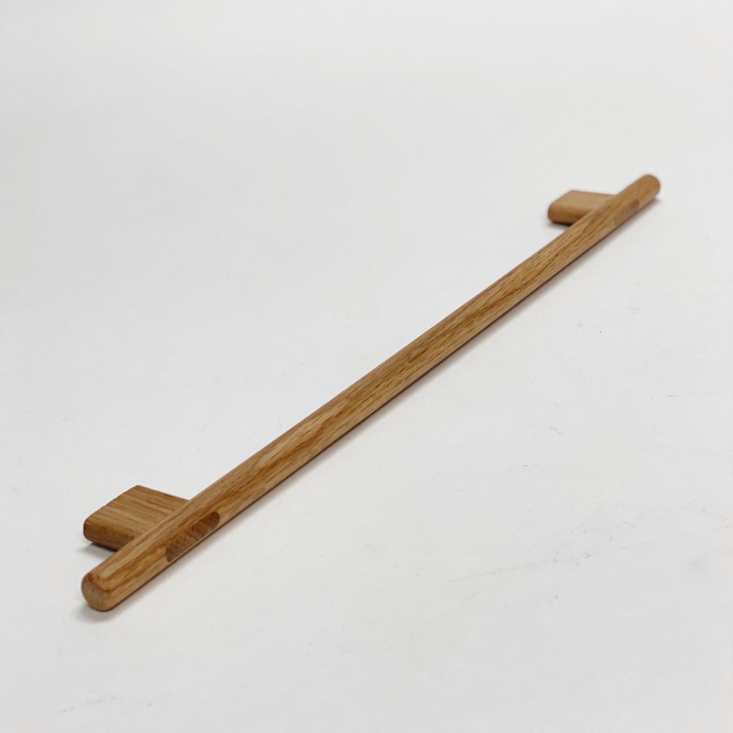 Lacquered Oak "Join" Wood Cabinet Knobs and Drawer Handles