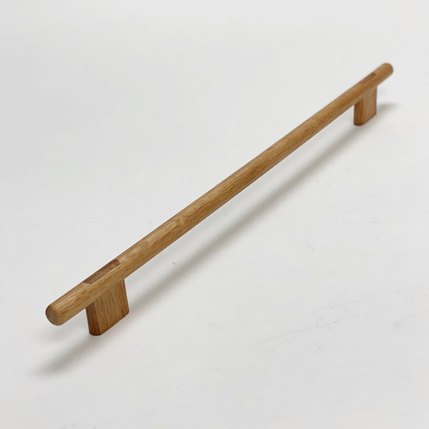 Lacquered Oak "Join" Wood Cabinet Knobs and Drawer Handles