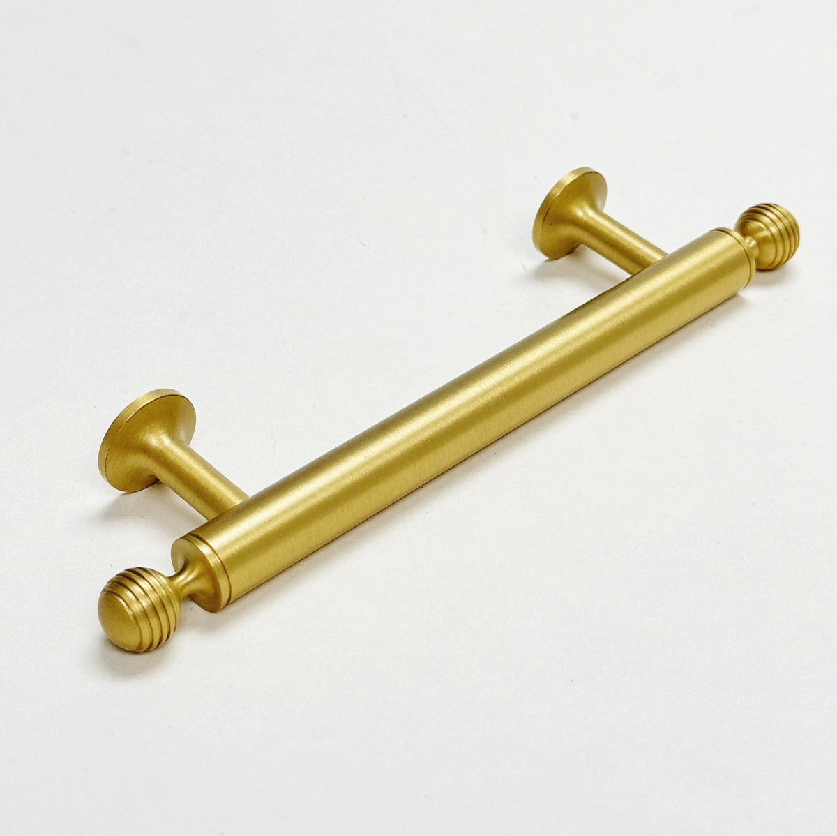Satin Brass "Sweet" Beehive Cabinet Knob and Drawer Pulls.