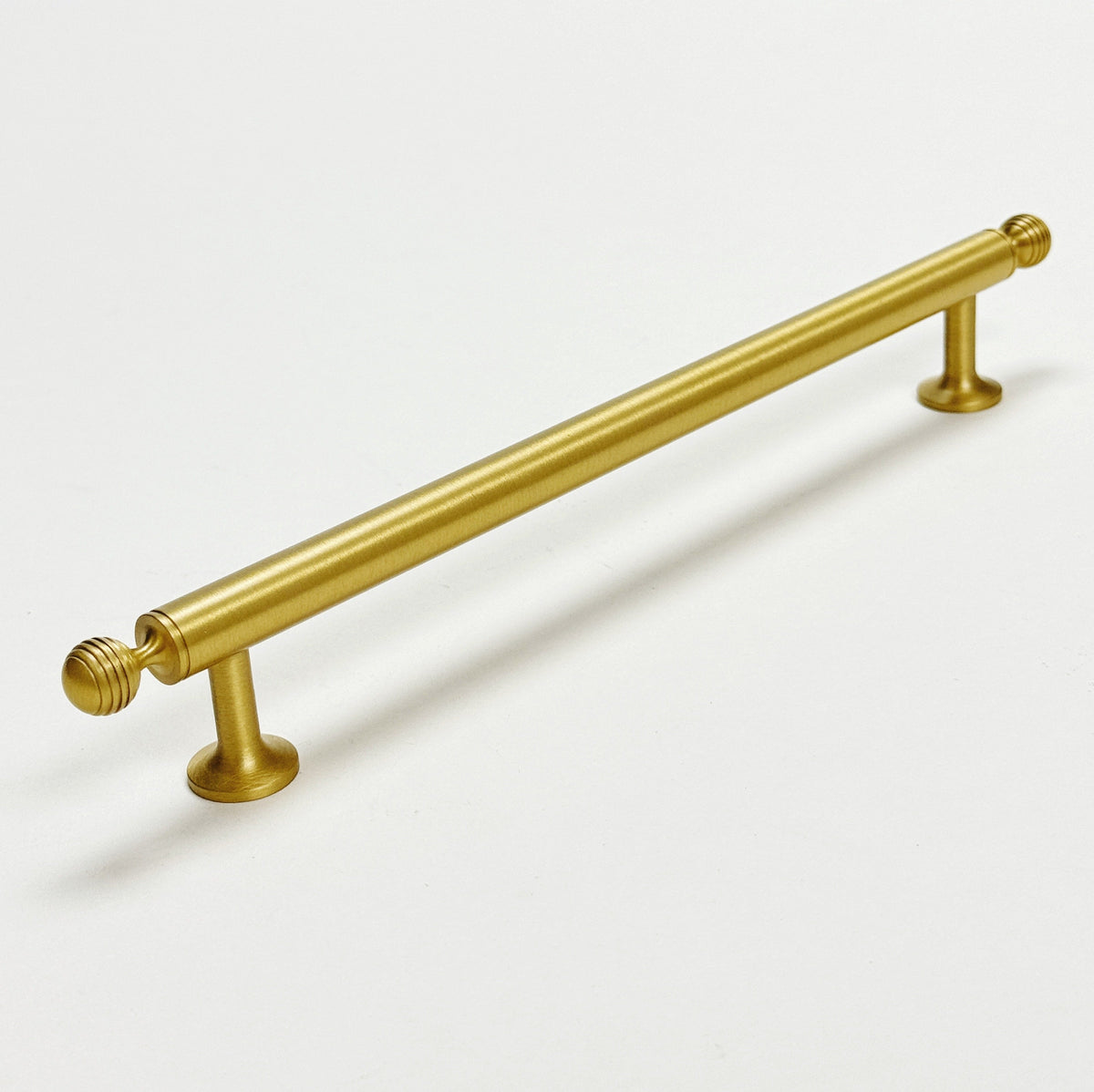 Satin Brass "Sweet" Beehive Cabinet Knob and Drawer Pulls.