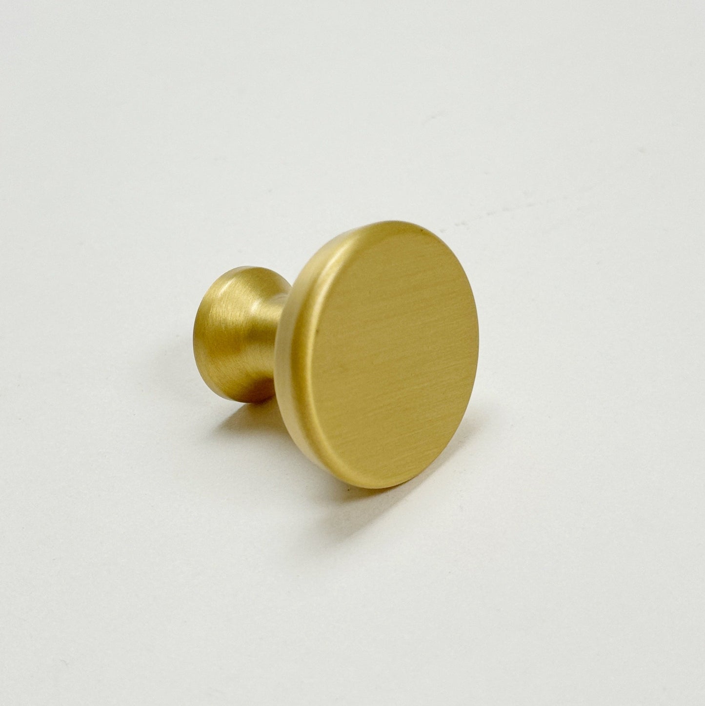 Satin Brass Cabinet Hardware "Collin" Drawer Pulls and Cabinet Knobs