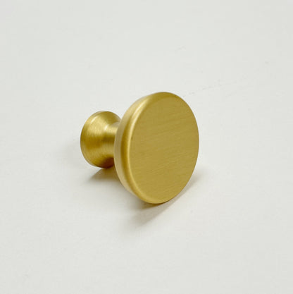 Satin Brass Cabinet Hardware "Collin" Drawer Pulls and Cabinet Knobs.