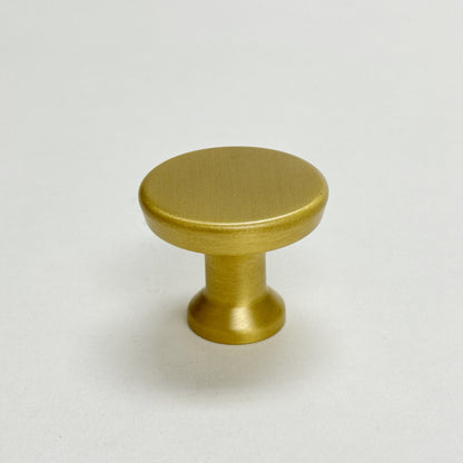 Satin Brass Cabinet Hardware "Collin" Drawer Pulls and Cabinet Knobs.