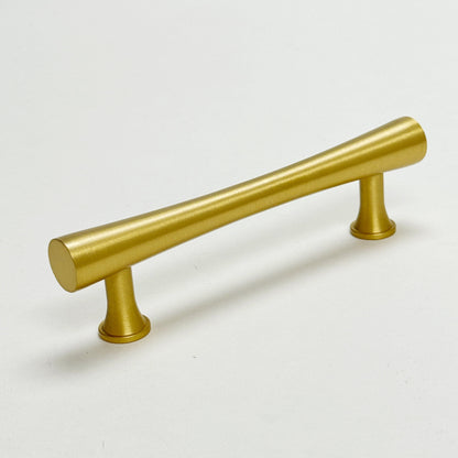 Satin Brass Cabinet Hardware "Collin" Drawer Pulls and Cabinet Knobs