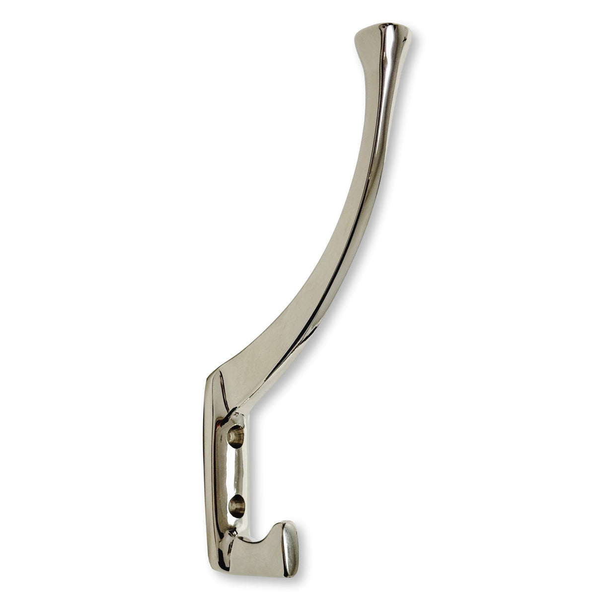 Polished Nickel "Zen" Wall Coat and Hat Hook