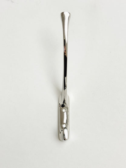 Polished Nickel "Zen" Wall Coat and Hat Hook