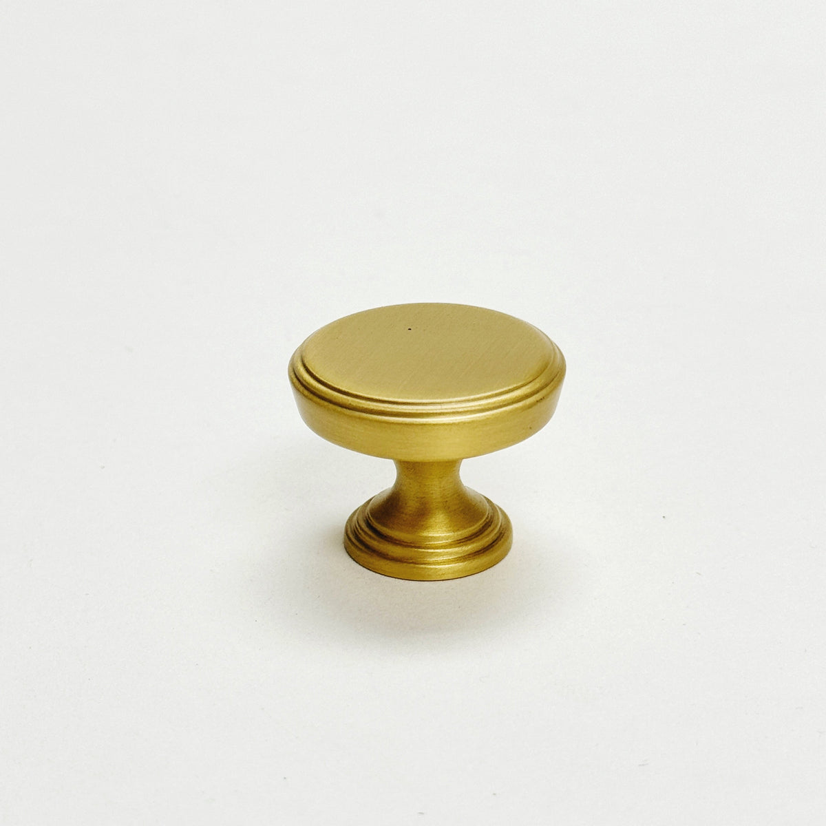 Satin Brass "Marion" Cabinet Knob and Drawer Pulls.