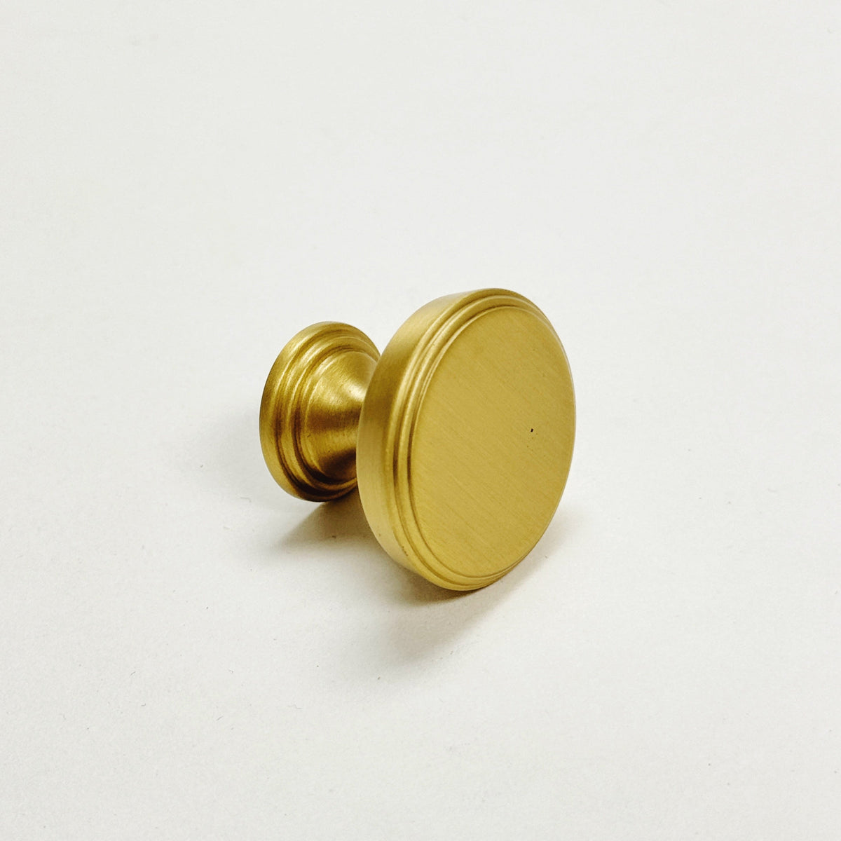 Satin Brass "Marion" Cabinet Knob and Drawer Pulls.
