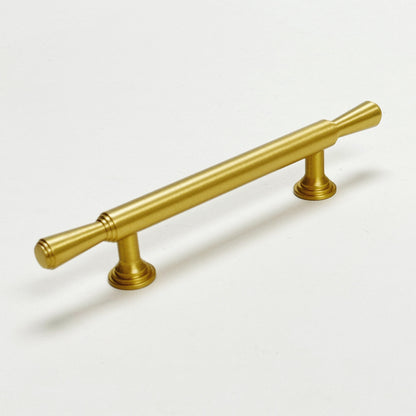 Satin Brass "Marion" Cabinet Knob and Drawer Pulls.