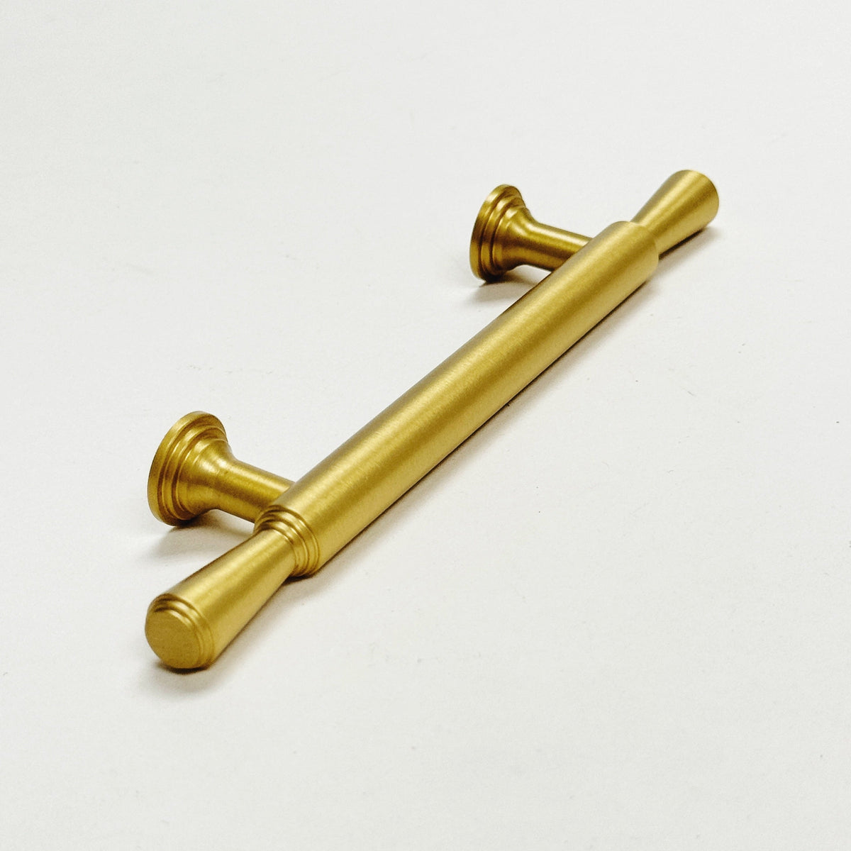Satin Brass "Marion" Cabinet Knob and Drawer Pulls.