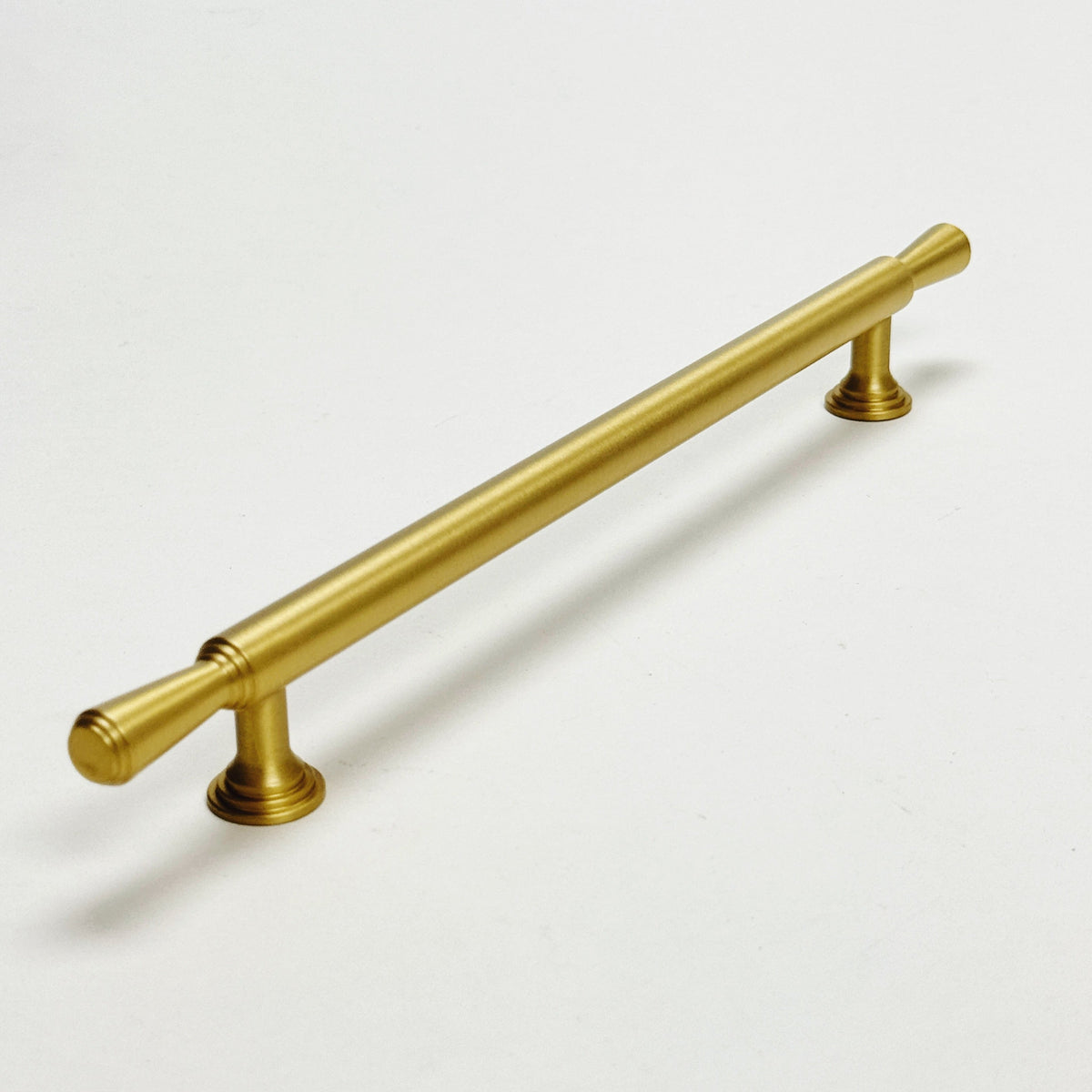 Satin Brass "Marion" Cabinet Knob and Drawer Pulls.