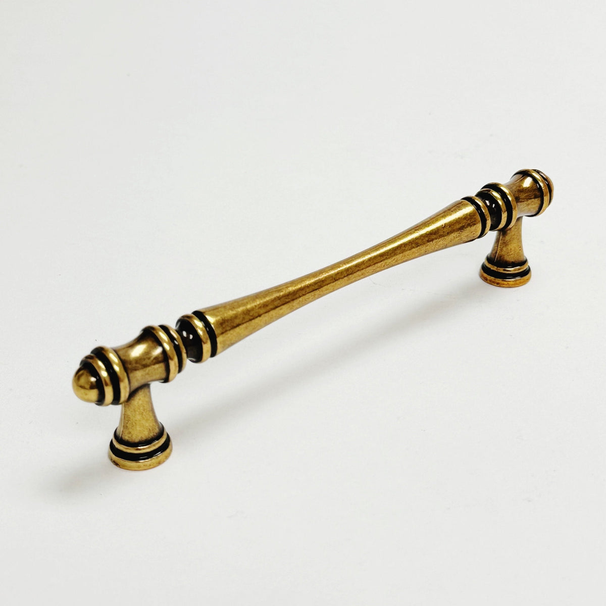 Traditional Antique Brass "Palermo" Drawer Knobs and Pulls.