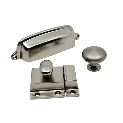 Brushed Nickel "Eloise" Cabinet Hardware