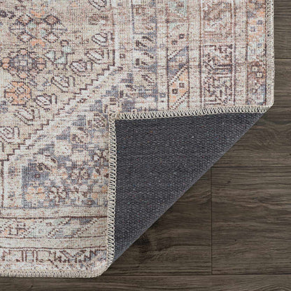 Barny Tan Washable Area Rug