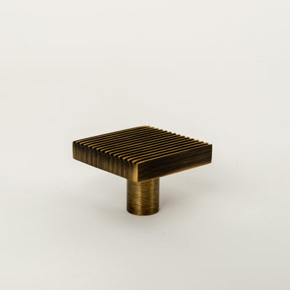 Rail, Solid Brass Knobs.