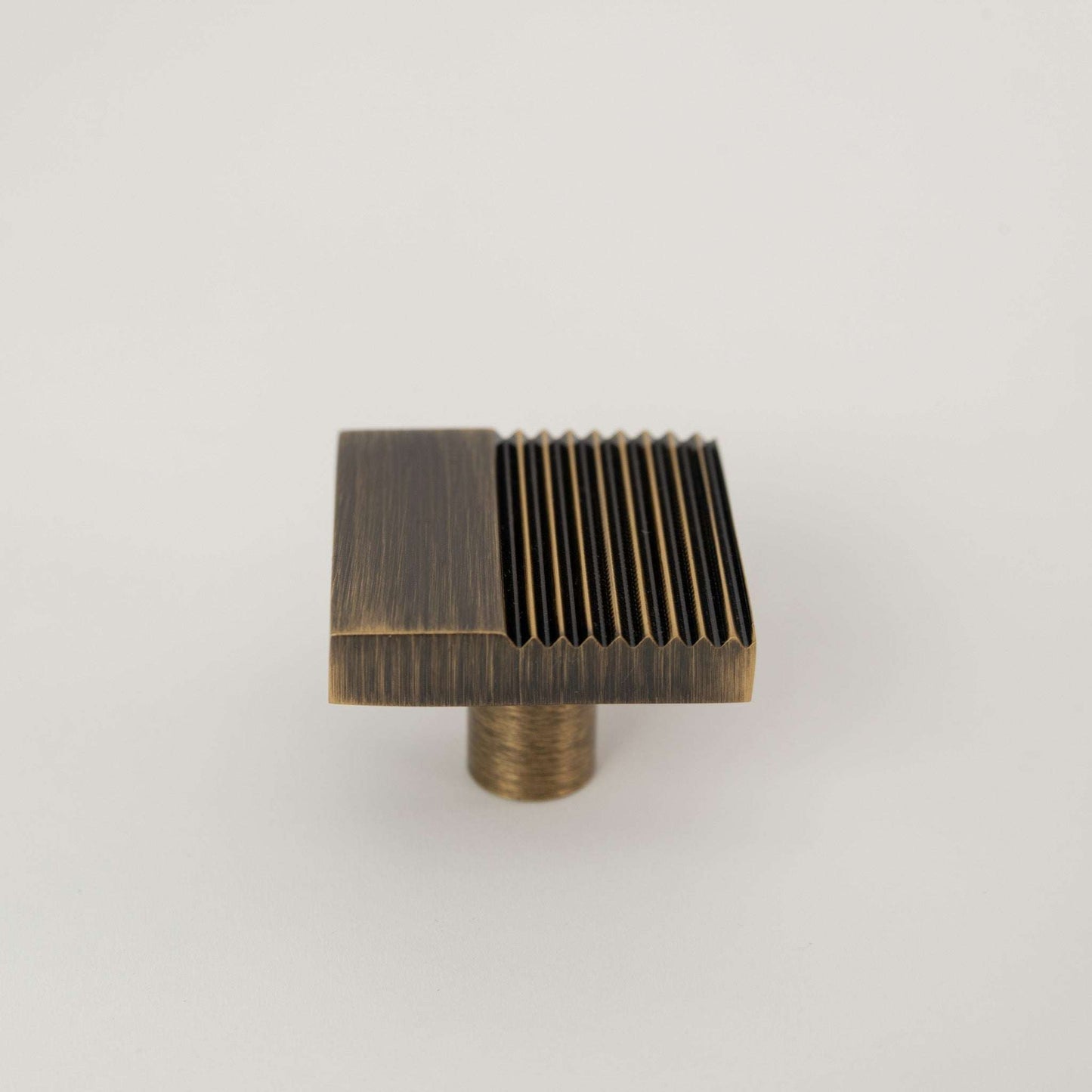 Rail, Solid Brass Knobs.