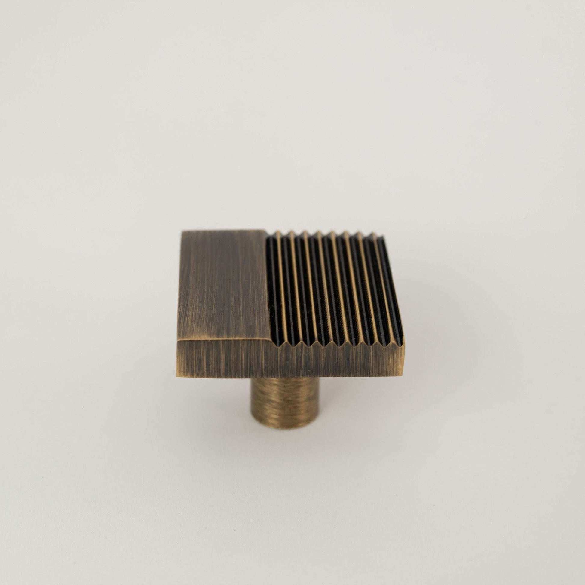 Rail, Solid Brass Knobs.