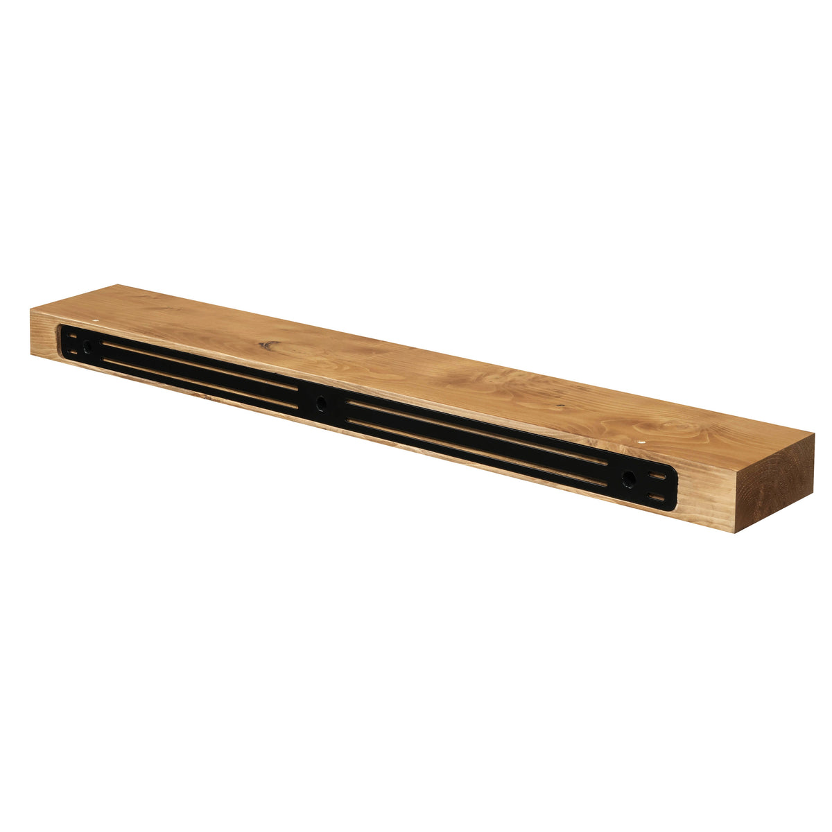 Smooth Solid Floating Timber Fireplace Mantel Shelf.