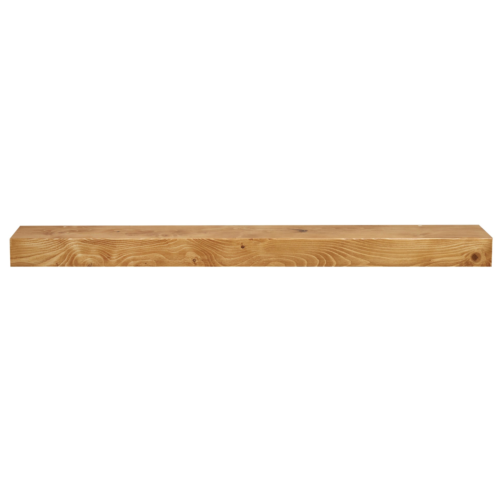 Smooth Solid Floating Timber Fireplace Mantel Shelf.