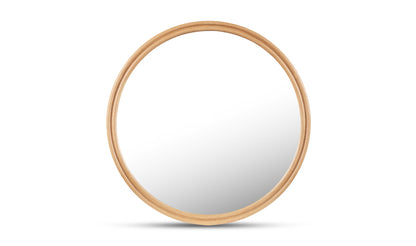 Alcott Large Round Mirror Oak