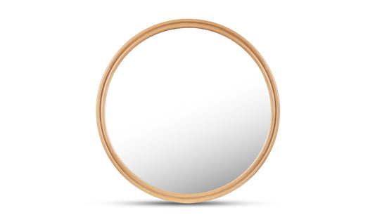 Alcott Large Round Mirror Oak