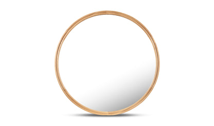 Alcott Round Mirror Small Oak