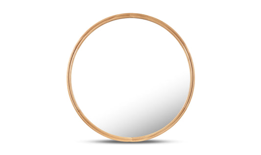 Alcott Round Mirror Small Oak