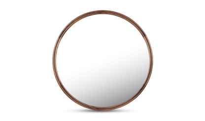 Alcott Small Round Mirror Walnut
