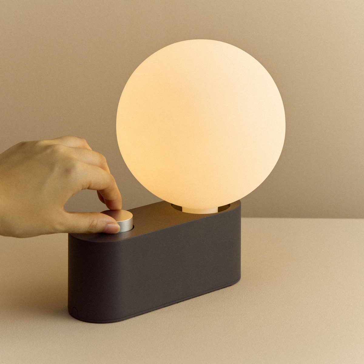 Alumina Multi-Use Lamp in Charcoal.