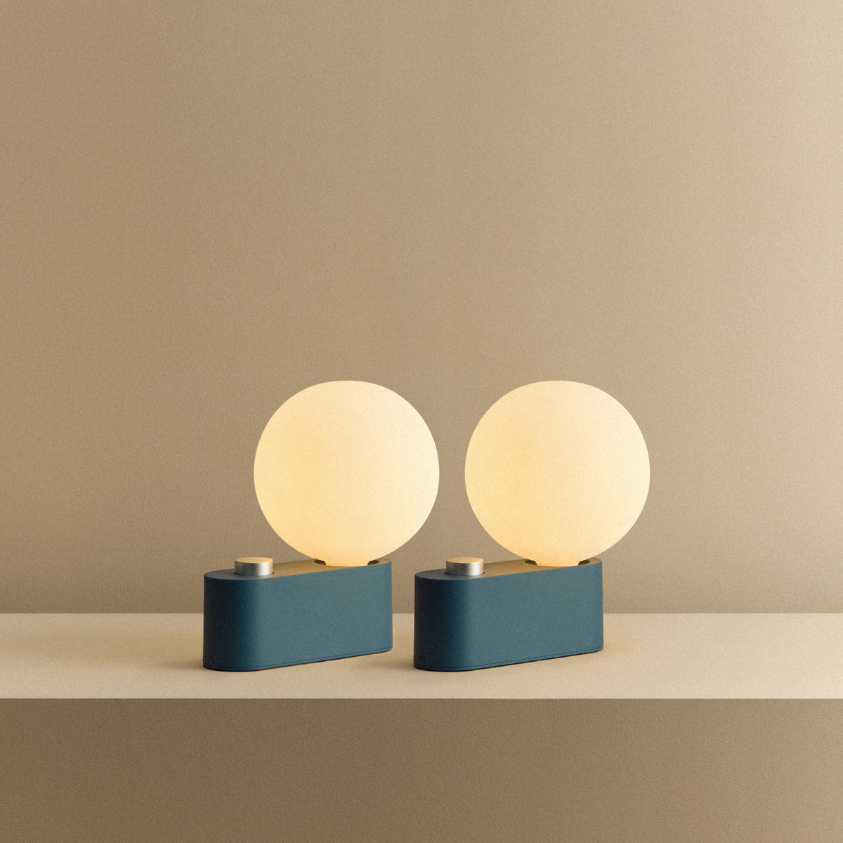 Alumina Multi-Use Lamp in Sapphire - Set of 2.