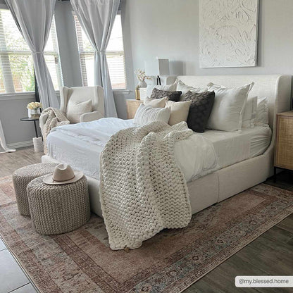 Analu Non-Slip Washable Rug.