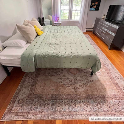 Analu Non-Slip Washable Rug.