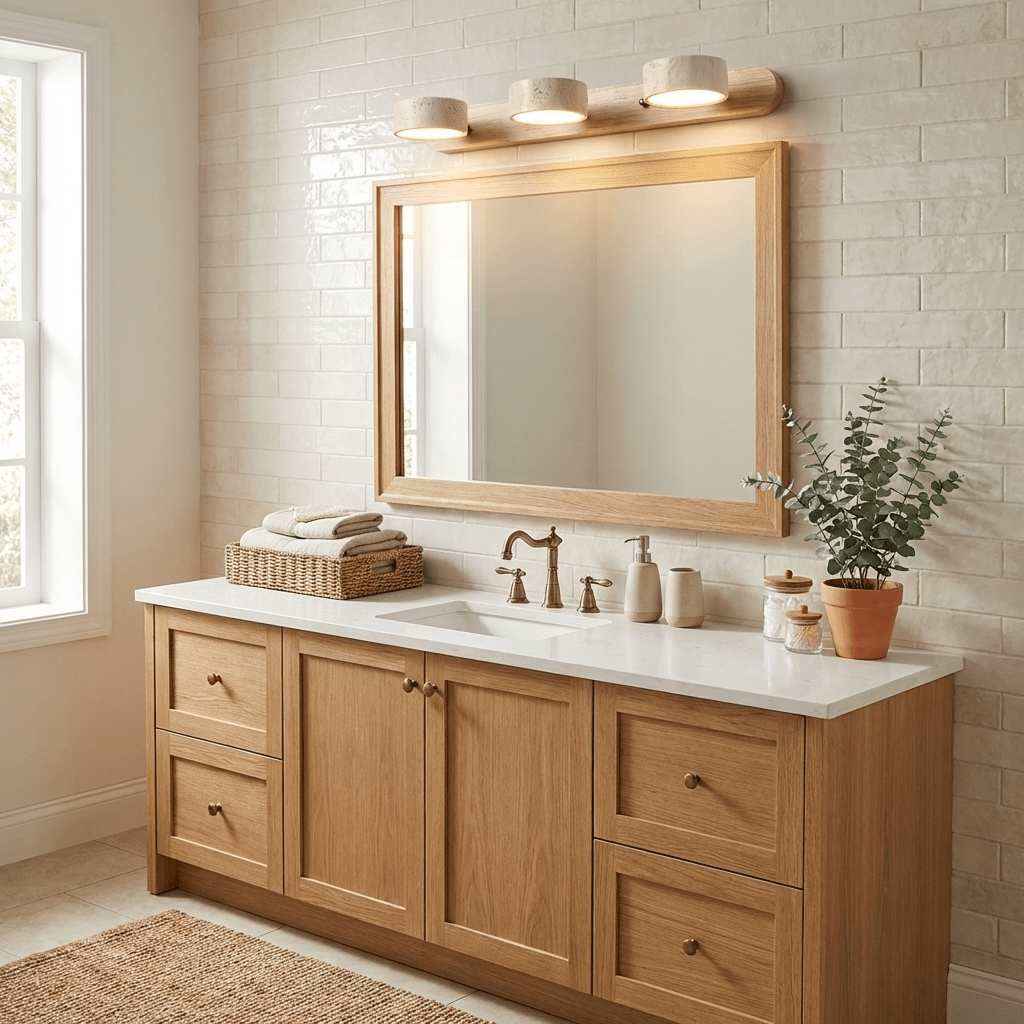 Travertine Duo Wall Light