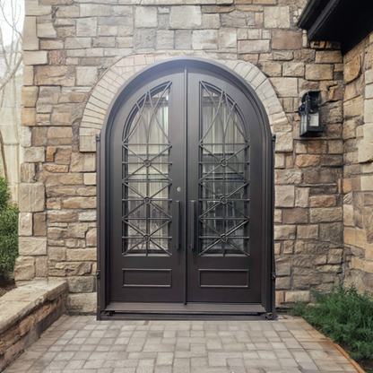 Ares Round Top Double Iron Door