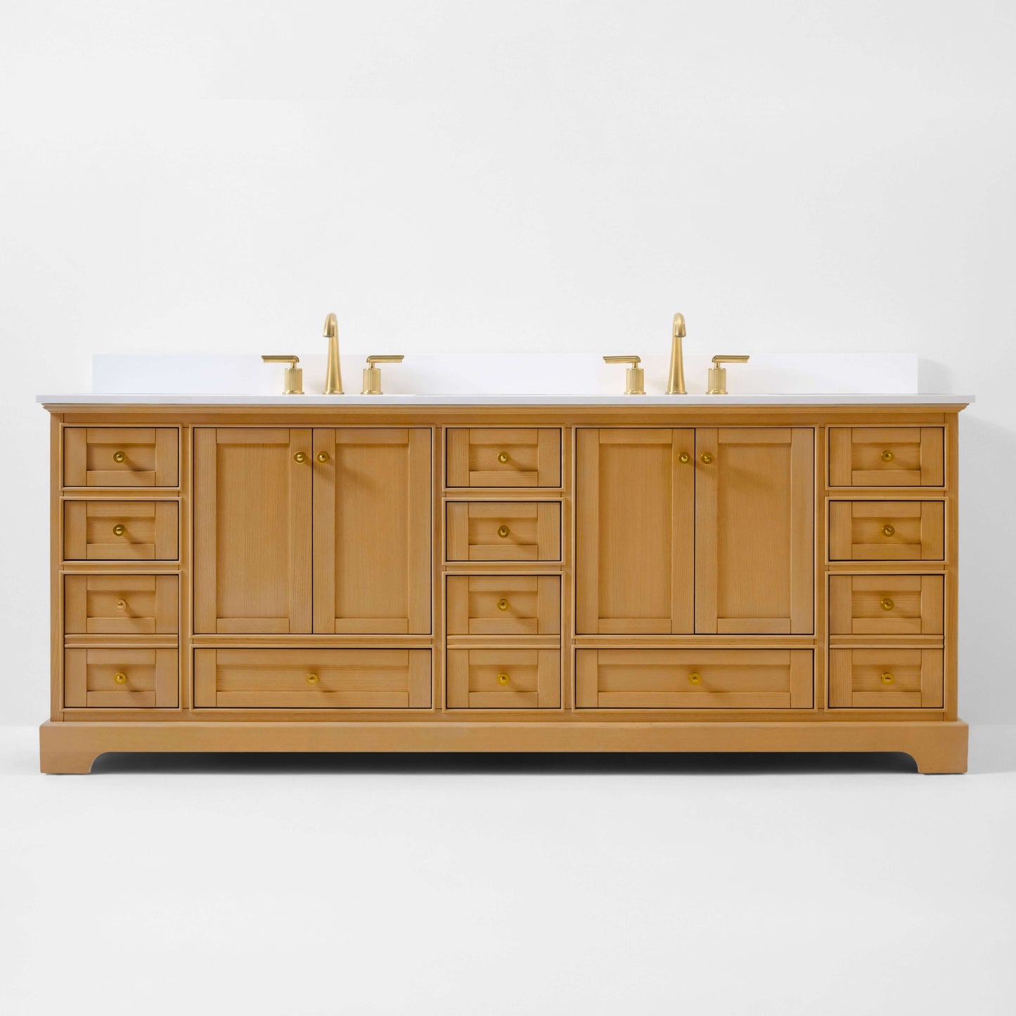 Audrey Bathroom Vanity in Sienna Finish.
